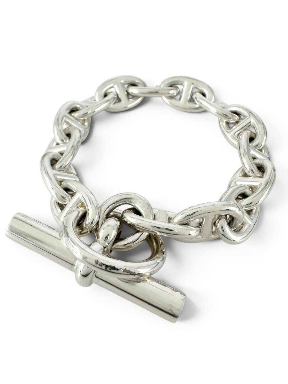 Hermes Chaine D'ancre PM 15 Links Bracelet Silver